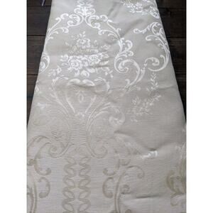 1 Yard X 59" Gold Ivory Beige Yellow Brocade Textured Fabric Home Diy Sew Sewing